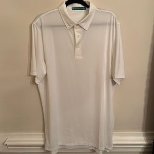Men’s Large Southern Tide Club Style Performance Polo - White